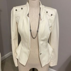 WHBM blazer cream